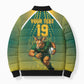 Custom South Africa Rugby Bomber Puffer Jacket Go Springboks Mascot Champion