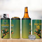Custom South Africa Rugby 4 in 1 Can Cooler Tumbler Go Springboks Mascot Champion