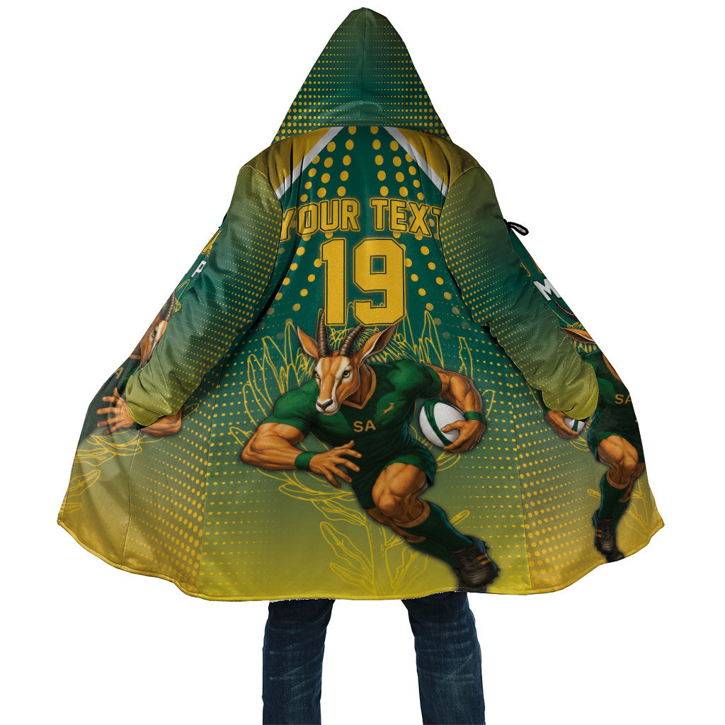 Custom South Africa Rugby Cloak Go Springboks Mascot Champion