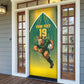Custom South Africa Rugby Door Cover Go Springboks Mascot Champion
