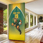 Custom South Africa Rugby Door Cover Go Springboks Mascot Champion