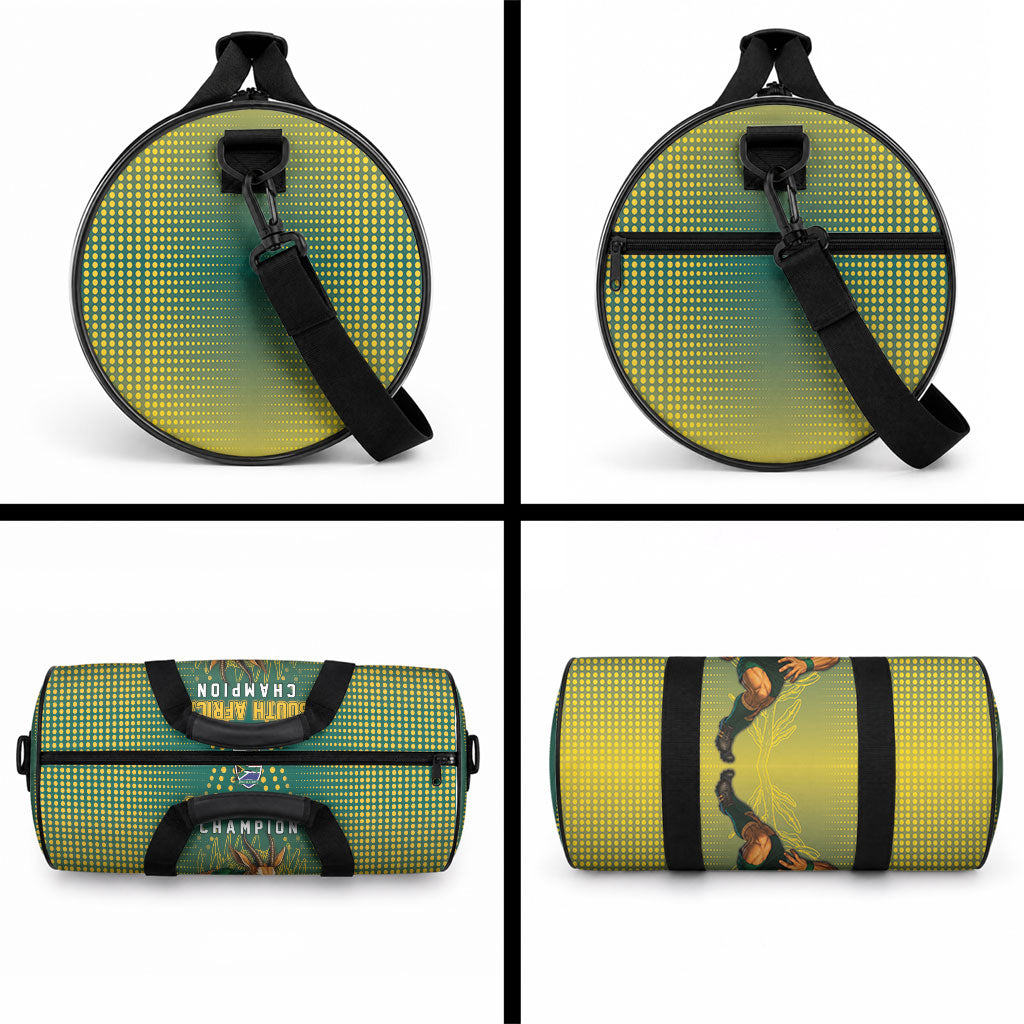 South Africa Rugby Duffle Bag Go Springboks Mascot Champion