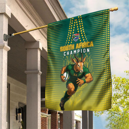 South Africa Rugby Garden Flag Go Springboks Mascot Champion