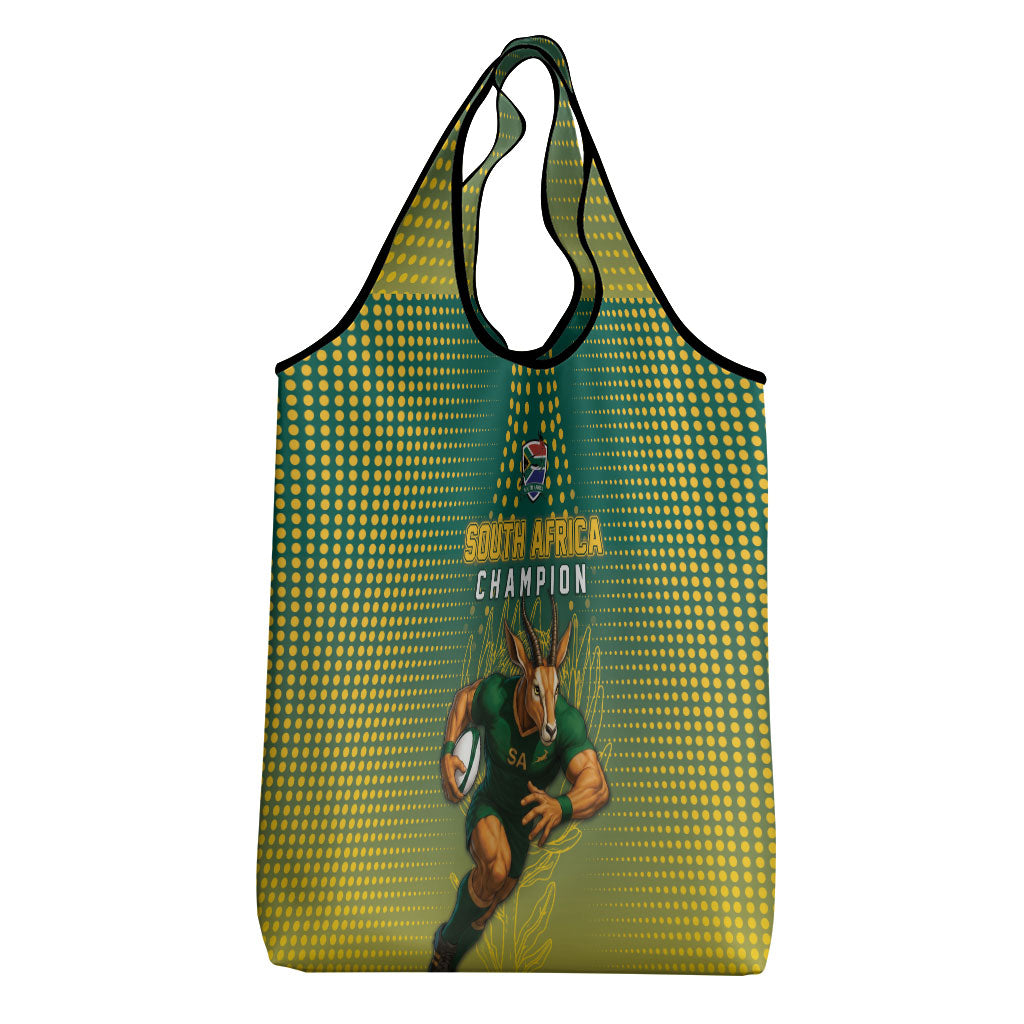 South Africa Rugby Grocery Bag Go Springboks Mascot Champion