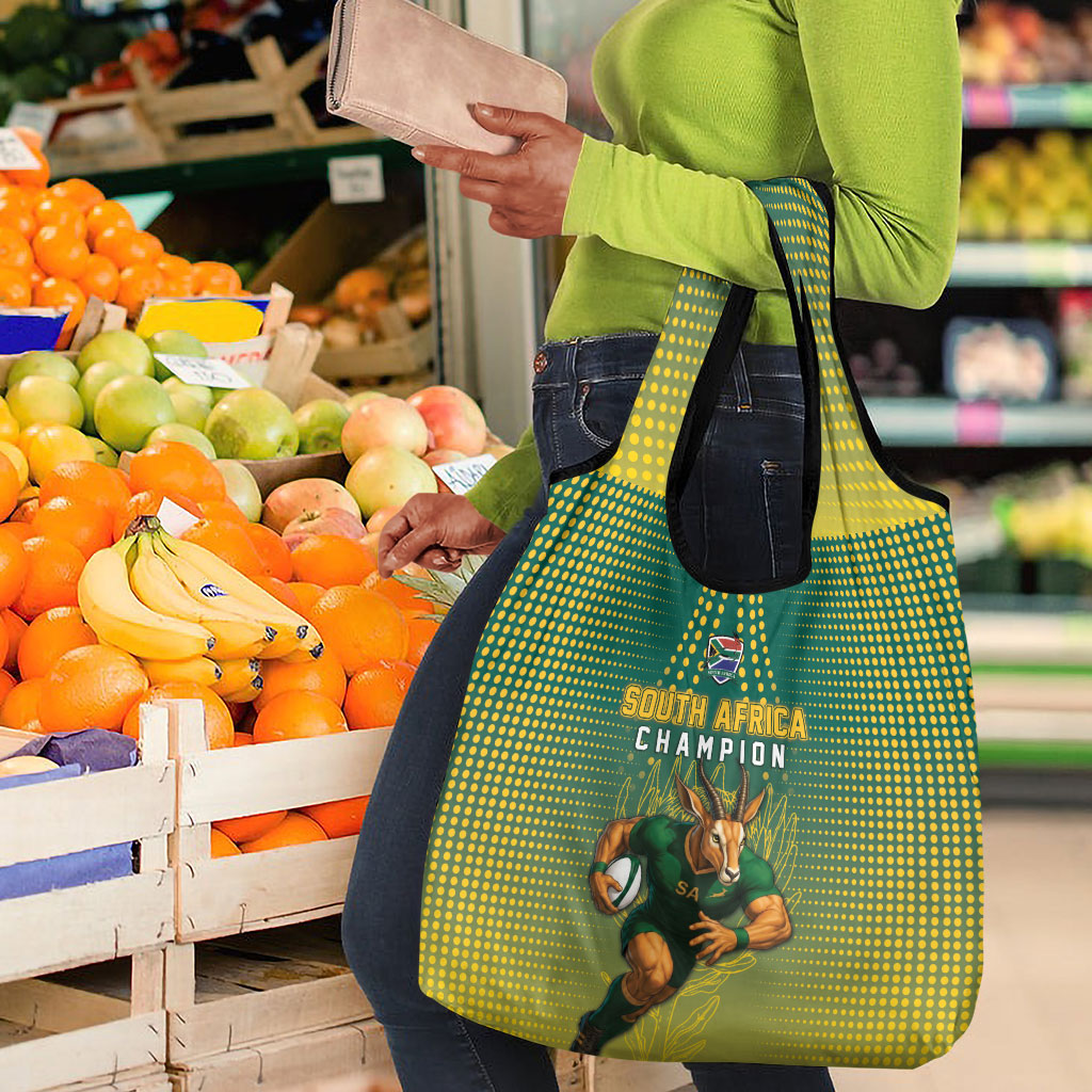 South Africa Rugby Grocery Bag Go Springboks Mascot Champion
