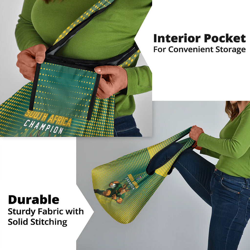 South Africa Rugby Grocery Bag Go Springboks Mascot Champion