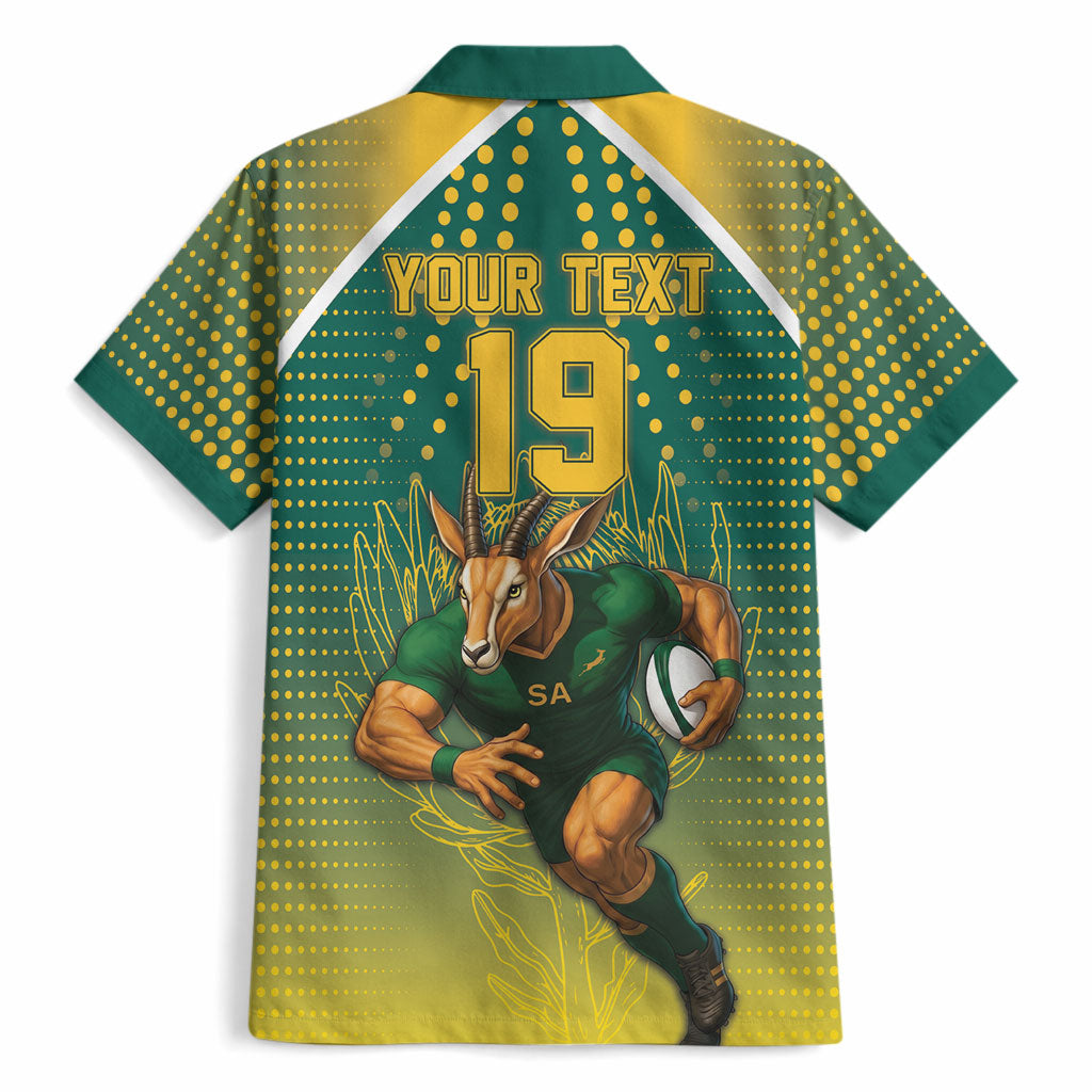 Custom South Africa Rugby Hawaiian Shirt Go Springboks Mascot Champion