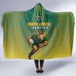 South Africa Rugby Hooded Blanket Go Springboks Mascot Champion