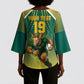Custom South Africa Rugby Kimono Sleeve Blouse Go Springboks Mascot Champion