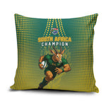 South Africa Rugby Pillow Cover Go Springboks Mascot Champion
