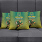 South Africa Rugby Pillow Cover Go Springboks Mascot Champion