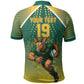 Custom South Africa Rugby Polo Shirt Go Springboks Mascot Champion