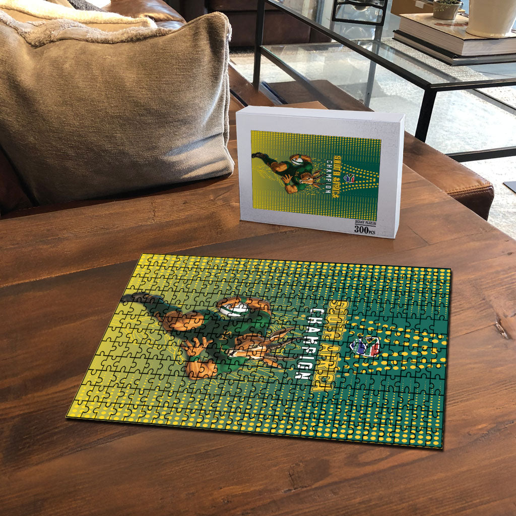 South Africa Rugby Puzzle Go Springboks Mascot Champion