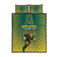 South Africa Rugby Quilt Bed Set Go Springboks Mascot Champion