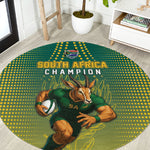 South Africa Rugby Round Carpet Go Springboks Mascot Champion