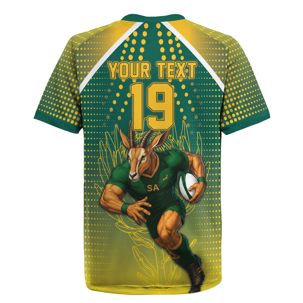 Custom South Africa Rugby Rugby Jersey Go Springboks Mascot Champion