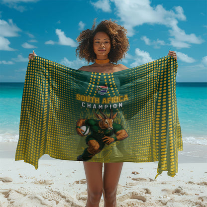 South Africa Rugby Sarong Go Springboks Mascot Champion