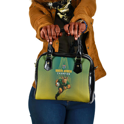 South Africa Rugby Shoulder Handbag Go Springboks Mascot Champion