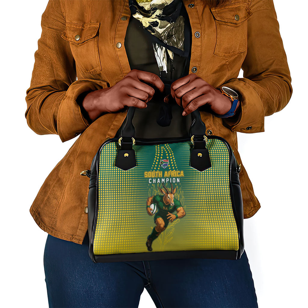 South Africa Rugby Shoulder Handbag Go Springboks Mascot Champion