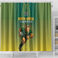 South Africa Rugby Shower Curtain Go Springboks Mascot Champion