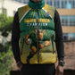 Custom South Africa Rugby Sleeveless Puffer Jacket Go Springboks Mascot Champion