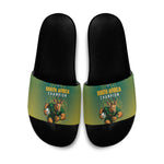 South Africa Rugby Slide Sandals Go Springboks Mascot Champion
