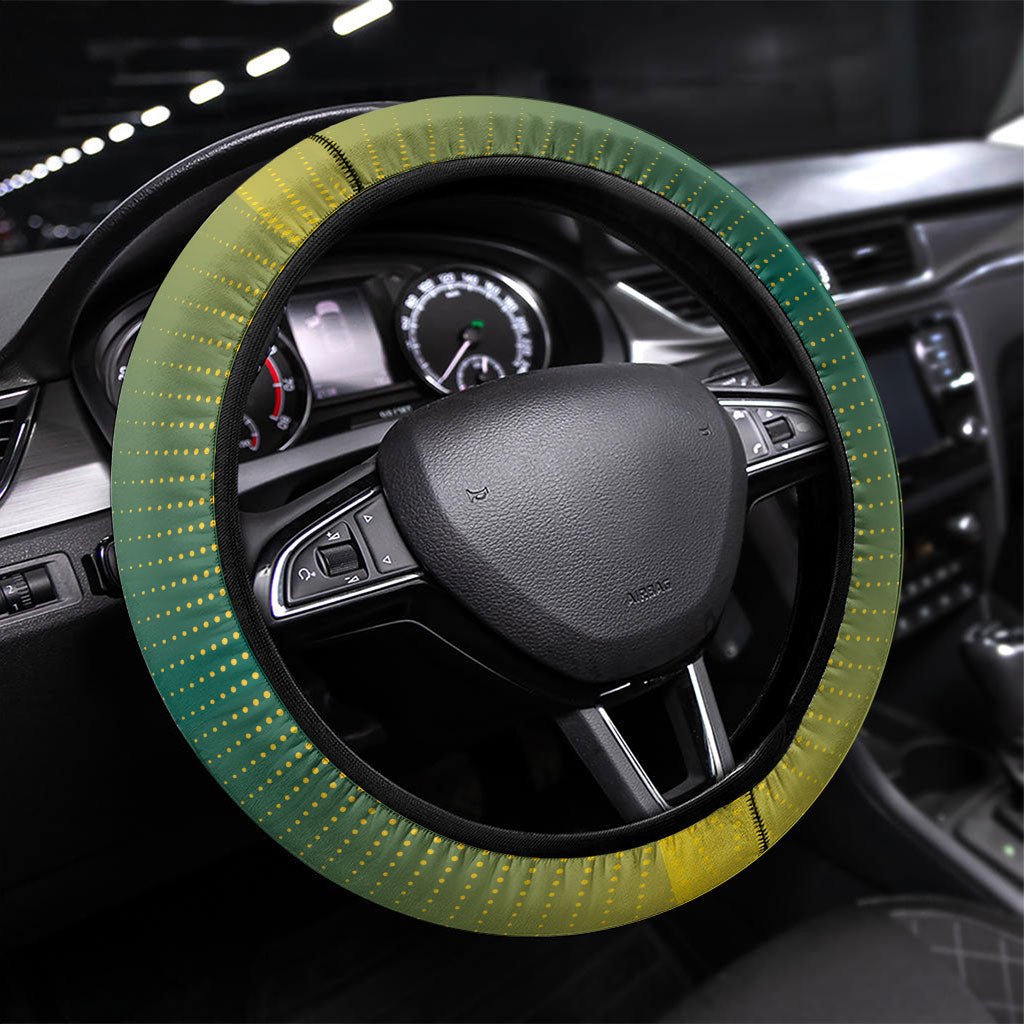 South Africa Rugby Steering Wheel Cover Go Springboks Mascot Champion