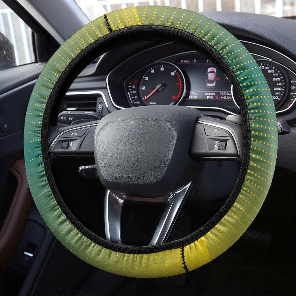 South Africa Rugby Steering Wheel Cover Go Springboks Mascot Champion