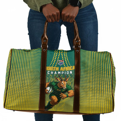 South Africa Rugby Travel Bag Go Springboks Mascot Champion