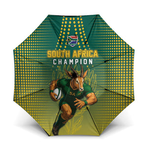 South Africa Rugby Umbrella Go Springboks Mascot Champion