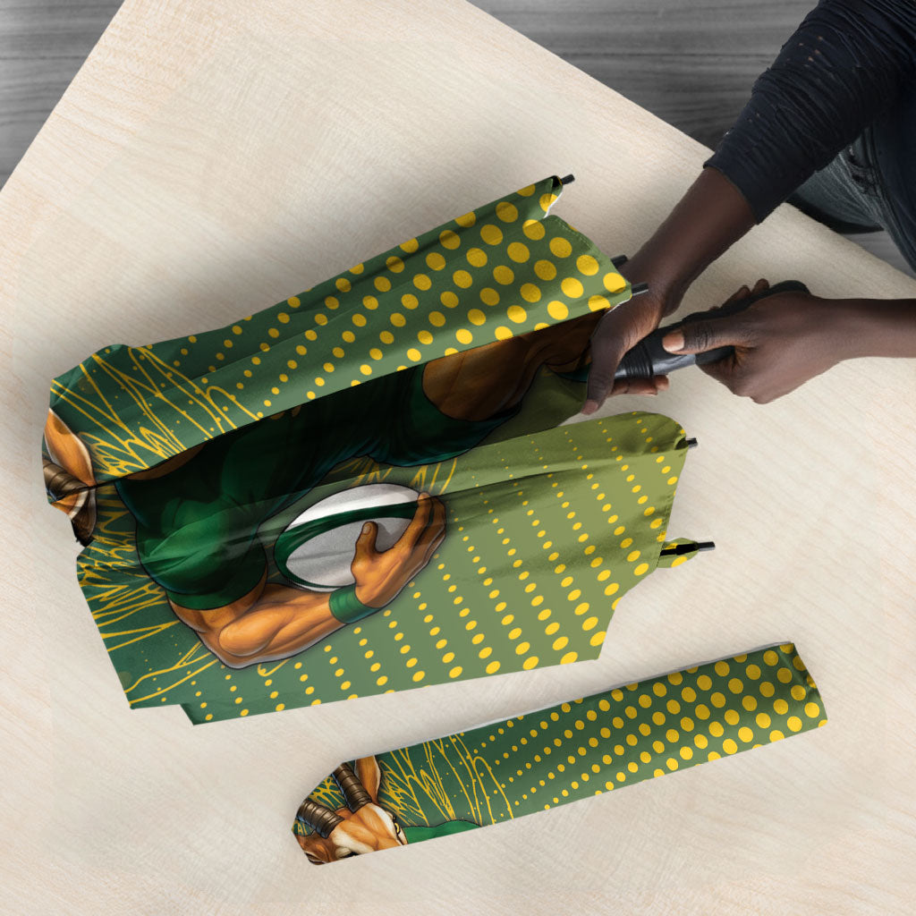 South Africa Rugby Umbrella Go Springboks Mascot Champion