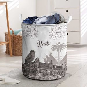Afro-Haitians Citadelle Laferriere Laundry Basket Hispaniolan Trogon and Plumeria - African Pride