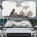 Afro-Haitians Citadelle Laferriere Auto Sun Shade Hispaniolan Trogon and Plumeria