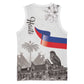Afro-Haitians Citadelle Laferriere Basketball Jersey Hispaniolan Trogon and Plumeria - African Pride