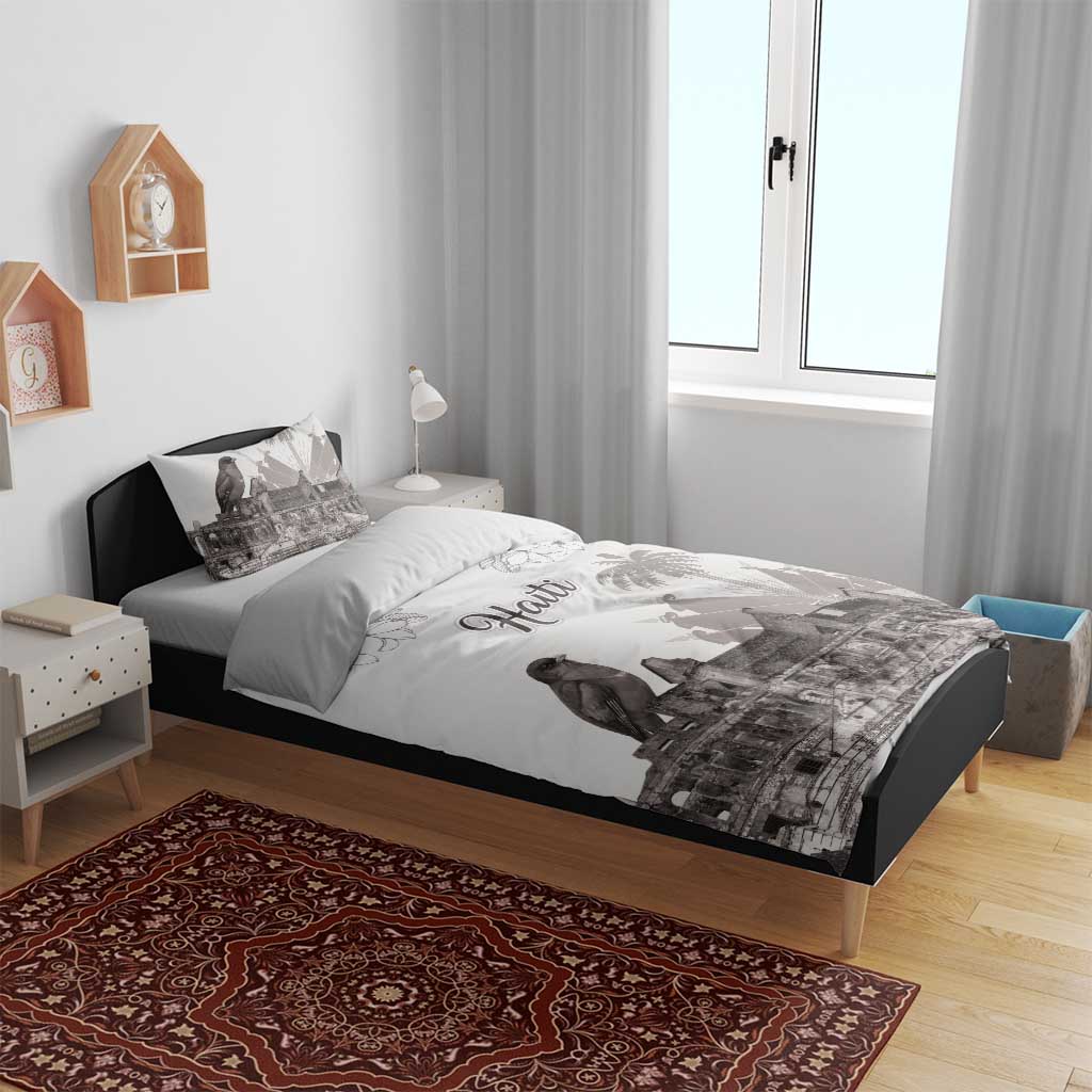 Afro-Haitians Citadelle Laferriere Bedding Set Hispaniolan Trogon and Plumeria - African Pride