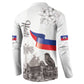 Afro-Haitians Citadelle Laferriere Button Sweatshirt Hispaniolan Trogon and Plumeria
