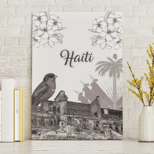 Afro-Haitians Citadelle Laferriere Canvas Wall Art Hispaniolan Trogon and Plumeria - African Pride