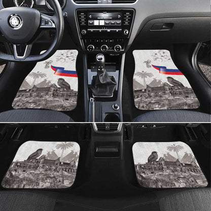 Afro-Haitians Citadelle Laferriere Car Mats Hispaniolan Trogon and Plumeria - African Pride