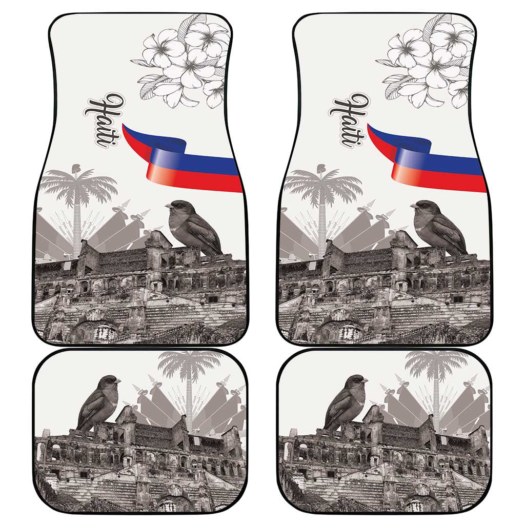 Afro-Haitians Citadelle Laferriere Car Mats Hispaniolan Trogon and Plumeria - African Pride