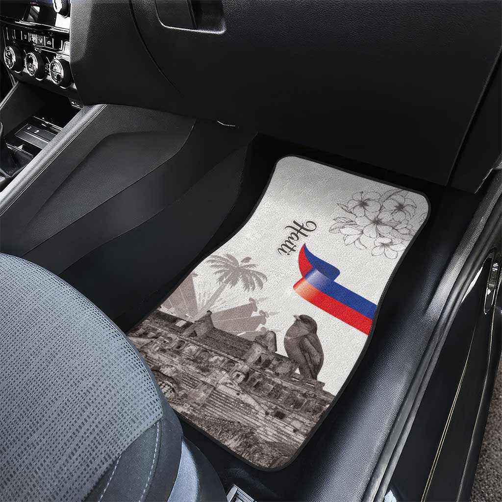 Afro-Haitians Citadelle Laferriere Car Mats Hispaniolan Trogon and Plumeria - African Pride