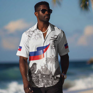 Afro-Haitians Citadelle Laferriere Hawaiian Shirt Hispaniolan Trogon and Plumeria LT19