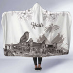 Afro-Haitians Citadelle Laferriere Hooded Blanket Hispaniolan Trogon and Plumeria - African Pride