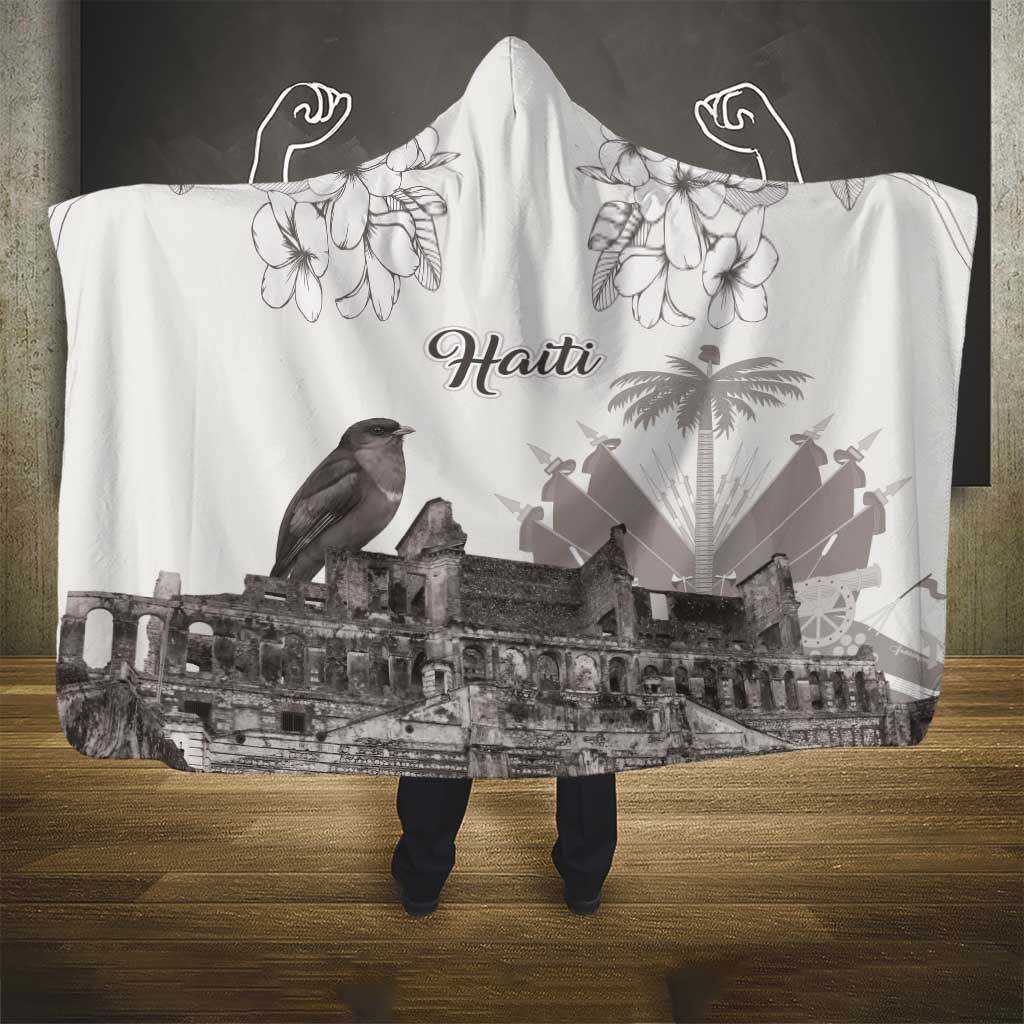 Afro-Haitians Citadelle Laferriere Hooded Blanket Hispaniolan Trogon and Plumeria - African Pride