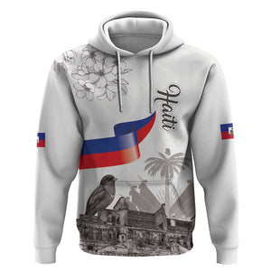 Afro-Haitians Citadelle Laferriere Hoodie Hispaniolan Trogon and Plumeria - African Pride