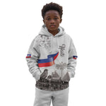 Afro-Haitians Citadelle Laferriere Kid Hoodie Hispaniolan Trogon and Plumeria - African Pride