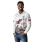 Afro-Haitians Citadelle Laferriere Long Sleeve Polo Shirt Hispaniolan Trogon and Plumeria - African Pride