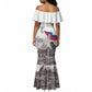 Afro-Haitians Citadelle Laferriere Mermaid Dress Hispaniolan Trogon and Plumeria LT19