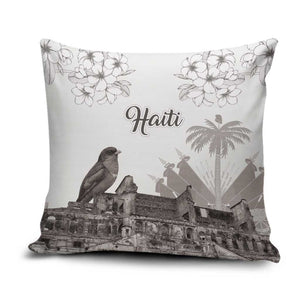 Afro-Haitians Citadelle Laferriere Pillow Cover Hispaniolan Trogon and Plumeria