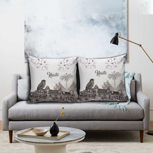 Afro-Haitians Citadelle Laferriere Pillow Cover Hispaniolan Trogon and Plumeria