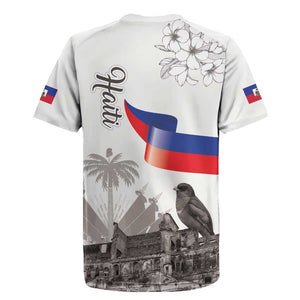 Afro-Haitians Citadelle Laferriere Rugby Jersey Hispaniolan Trogon and Plumeria LT19
